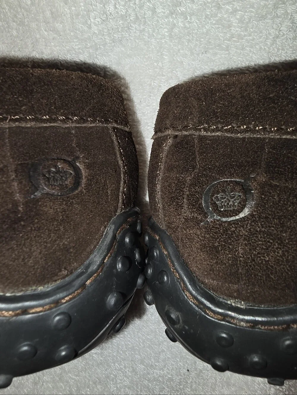 Born Women’s Dark Brown Suede Driving Loafers Shoes Size 9 M/W EUC
